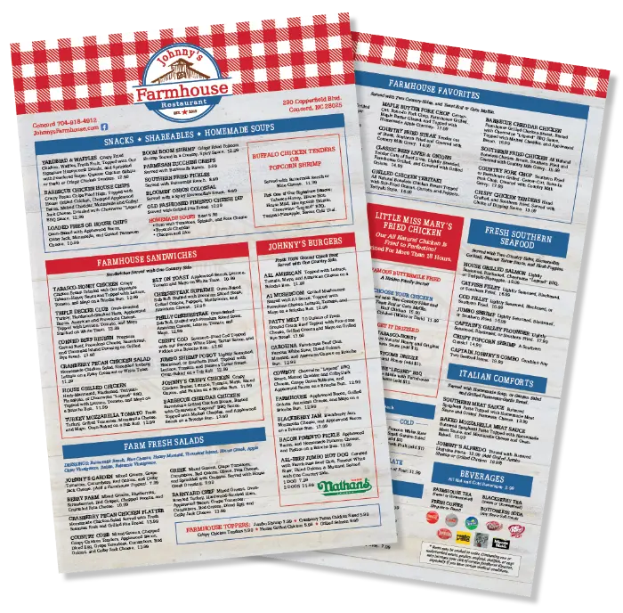 View Menus for Concord
